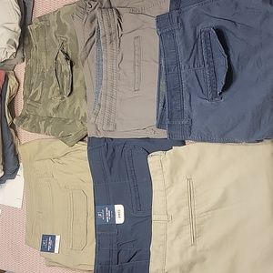 CARGO SHORTS, MEN'S SIZE 50 WAIST 6 PAIRS